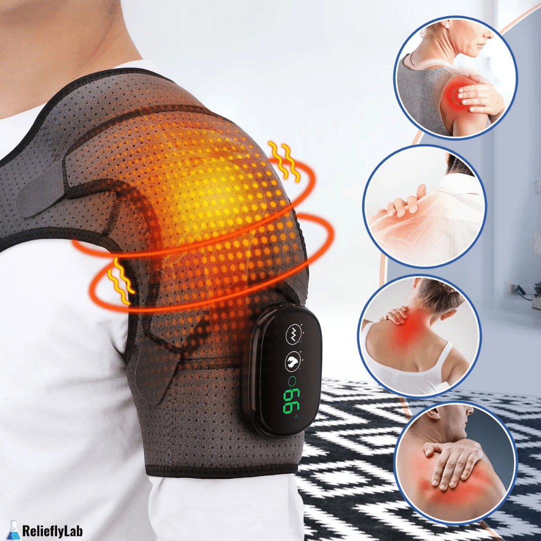 Epauly - Support d'Épaule Médical Intégré : Chaleur, Massage, Guérison - Faramys - 